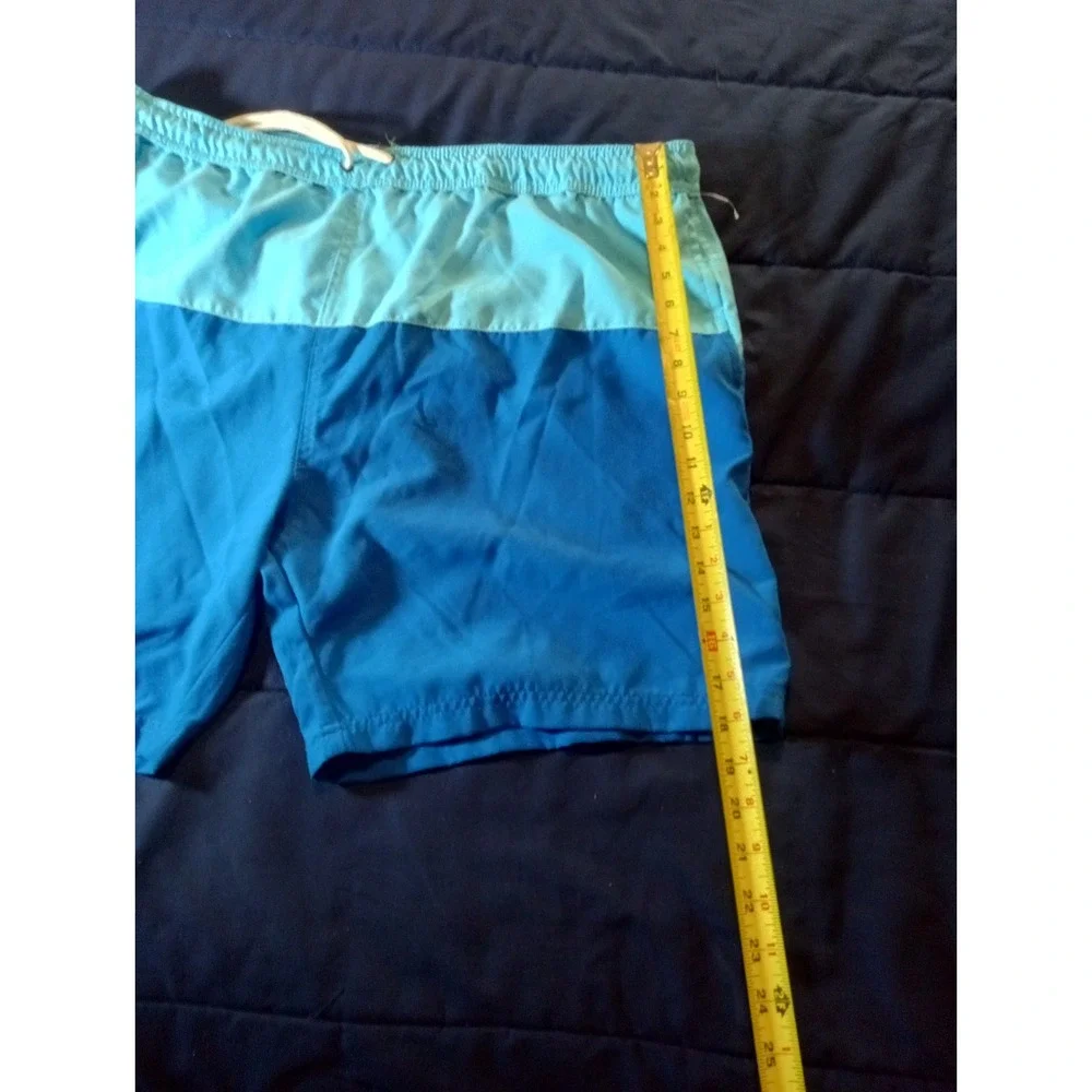 Berkley Jensen Men's Size XXL Blue Cotton‎ lined Swim Trunks Beach Pool